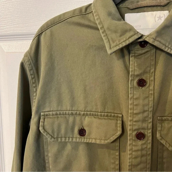 Banana Republic BR HTG SF78 Mens Olive Army Green Military Jacket Medium EUC - Picture 3 of 7